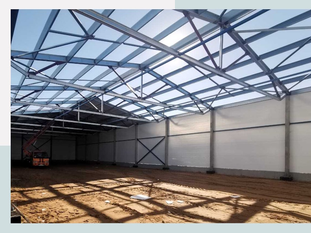 Строительство сенохранилищ в Бердске