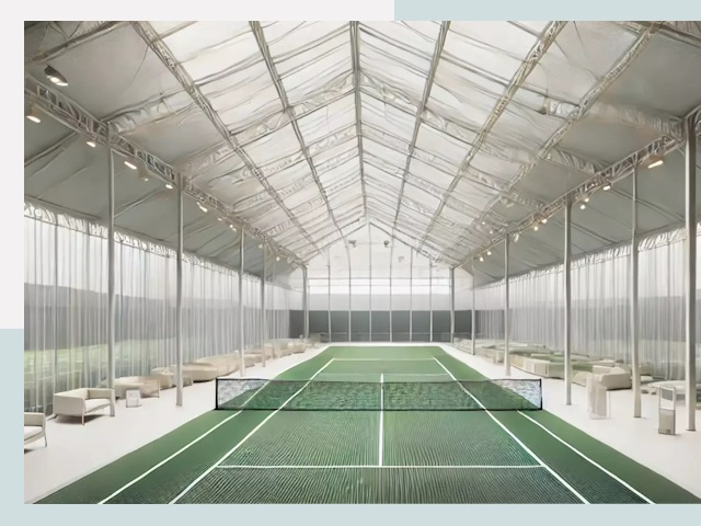 Строительство теннисных кортов в Бердске