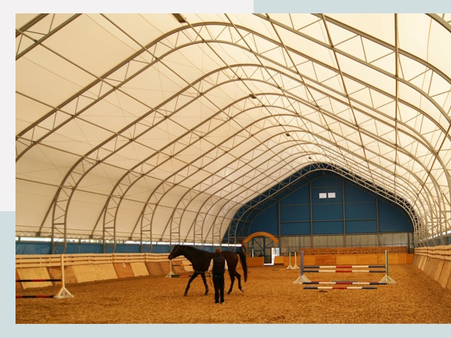 Строительство конных манежей в Бердске