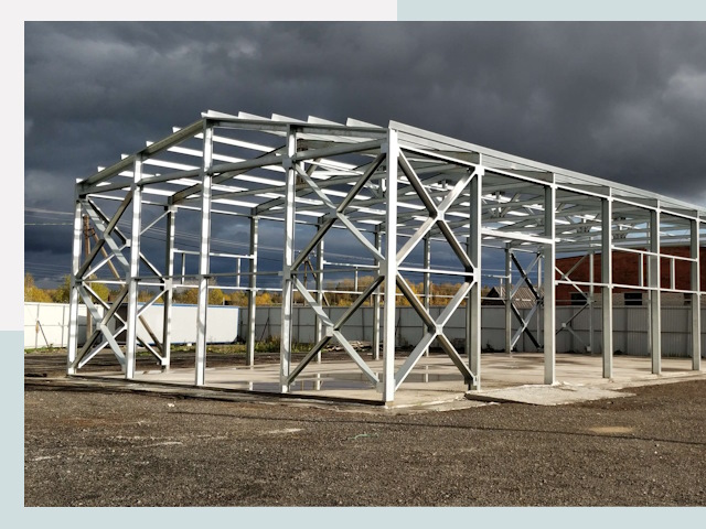 Двускатные ангары в Бердск от 625 руб. за квадрат