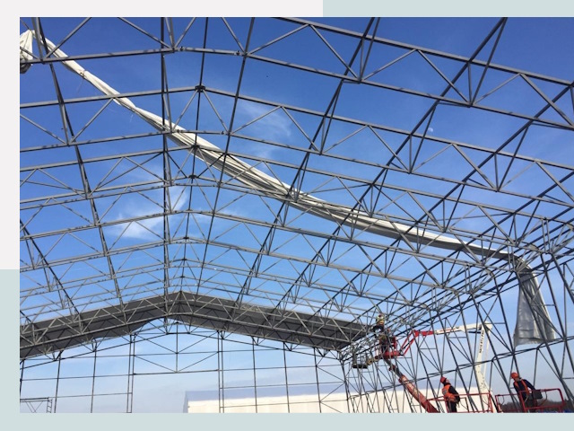 Шатровые ангары от 625 руб. в Бердске и Новосибирской области