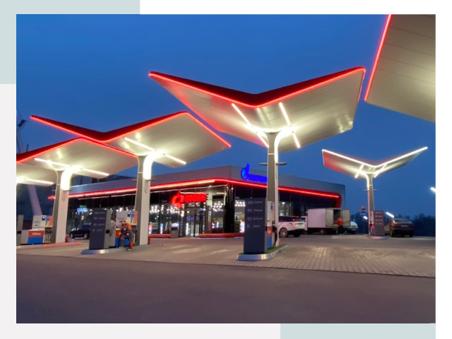 Навесы для АЗС в Бердске