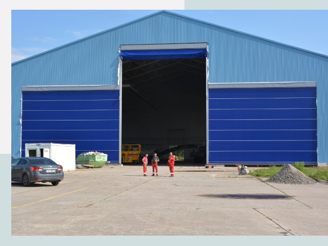 Ангарные ворота в Бердск от СтальСтрой-Брд по цене 625 руб.