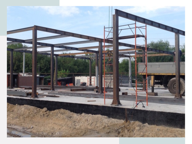 Фундамент для ангаров в Бердске